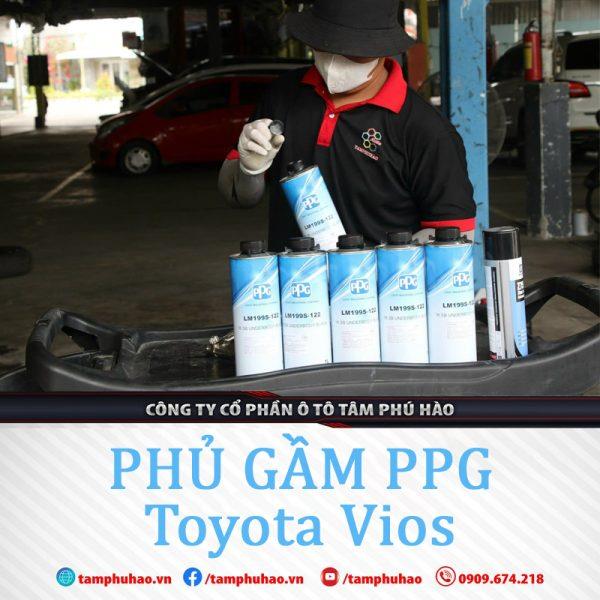 Phủ gầm chống sét cho xe Toyota Vios