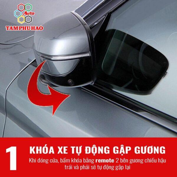 Độ gập gương lên xuống kính tự động cho ô tô